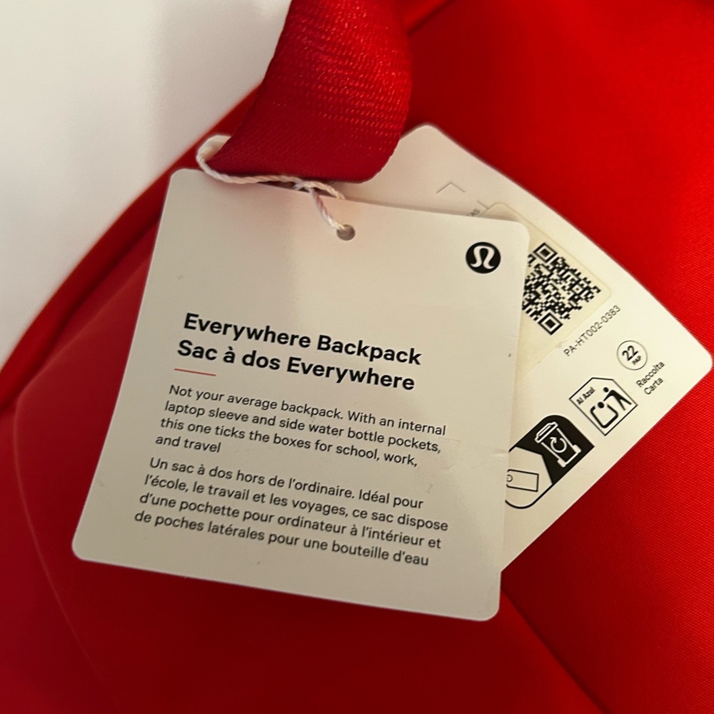 lululemon athletica Red/Ocean Air Backpack - Picture 6 of 6